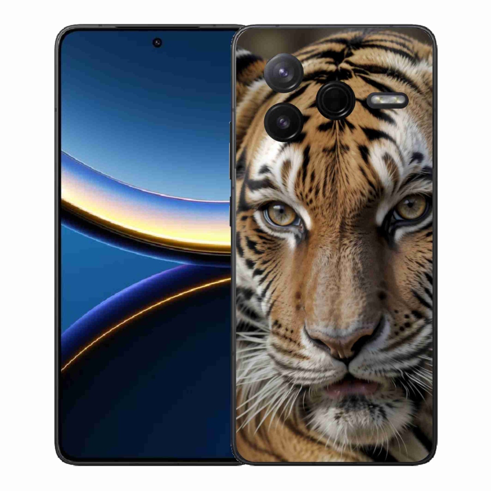 Gélový kryt mmCase na Xiaomi Poco F7 Pro - tigrie pohľad