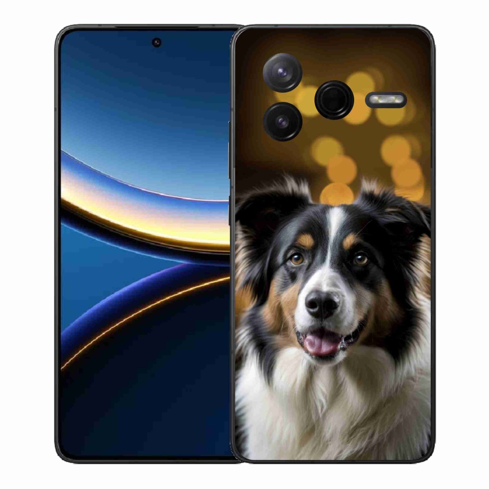 Gélový kryt mmCase na Xiaomi Poco F7 Pro - usmievavý austrálsky ovčiak