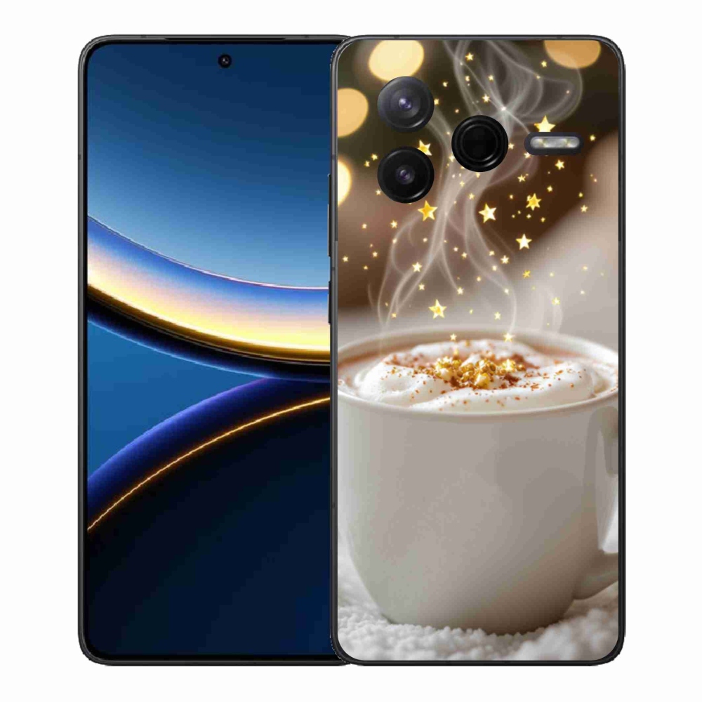 Gélový kryt mmCase na Xiaomi Poco F7 Pro - vianočný horúci nápoj