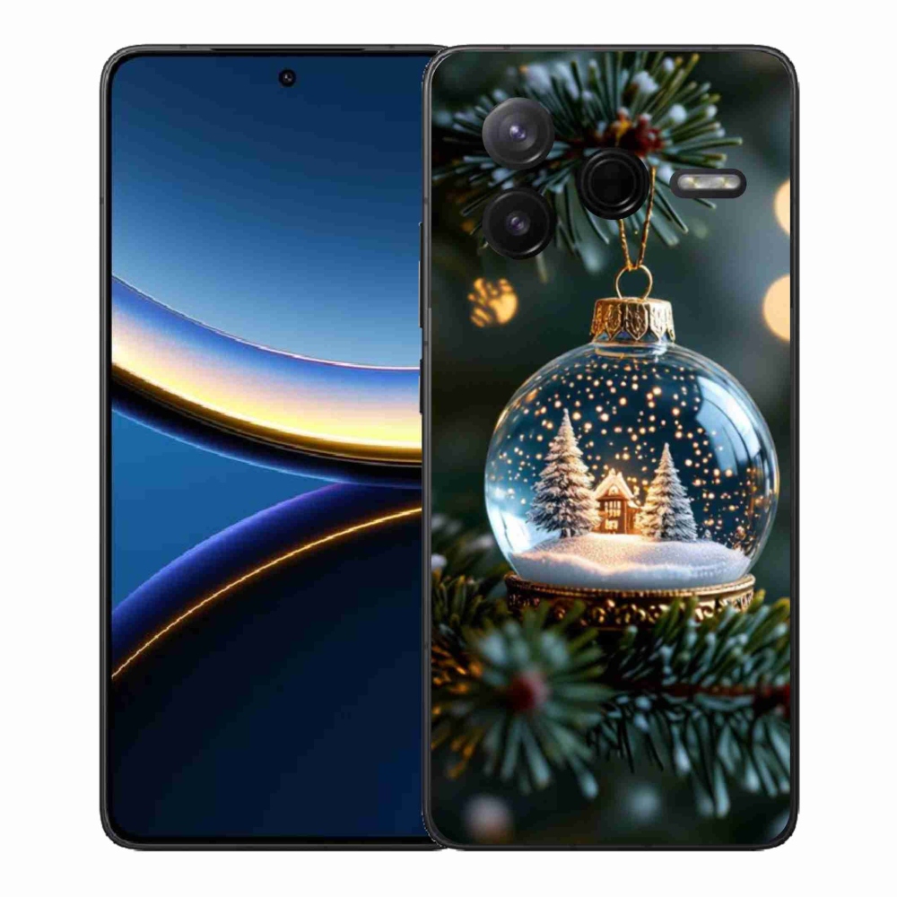 Gélový kryt mmCase na Xiaomi Poco F7 Pro - vianočné gule 2