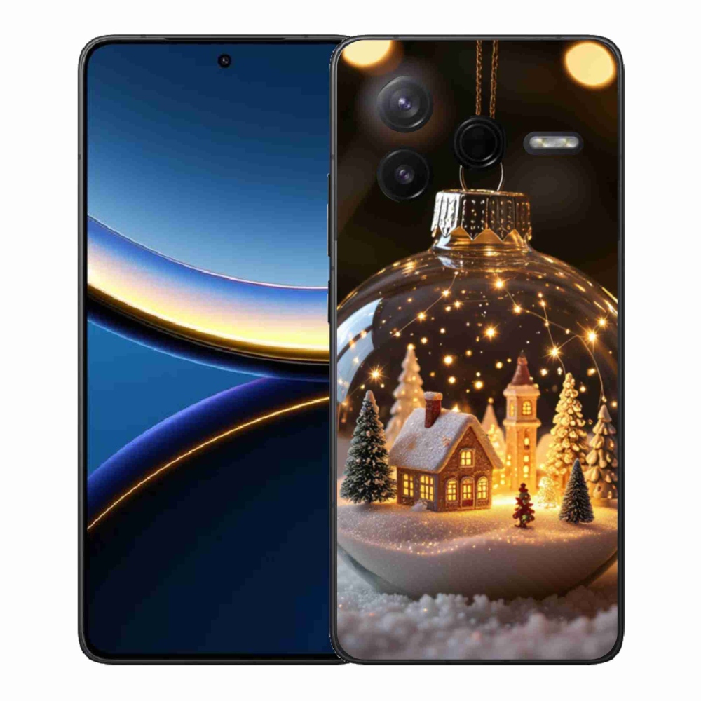 Gélový kryt mmCase na Xiaomi Poco F7 Pro - vianočné gule 3