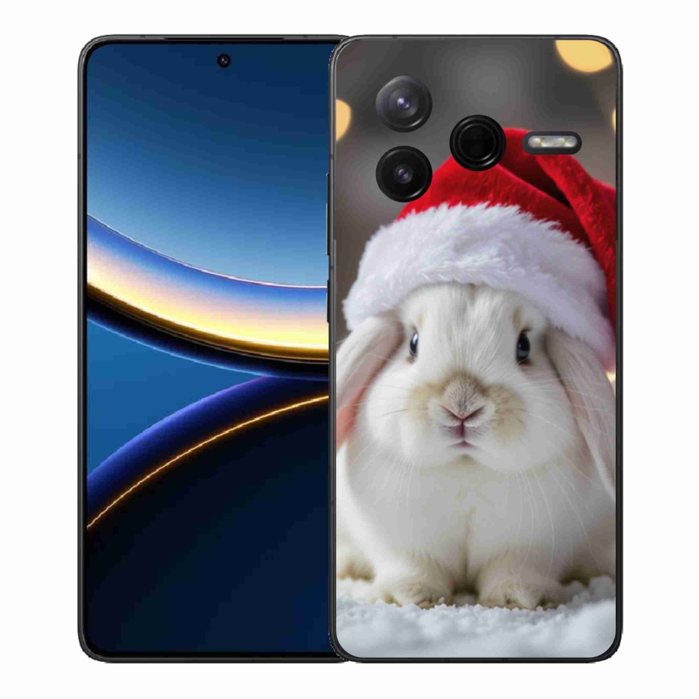 Gélový kryt mmCase na Xiaomi Poco F7 Pro - vianočný králik