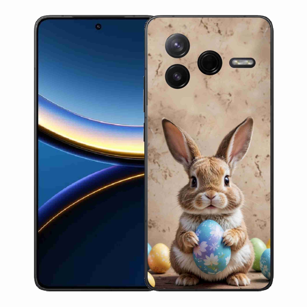 Gélový kryt mmCase na Xiaomi Poco F7 Pro - veľkonočný zajačik