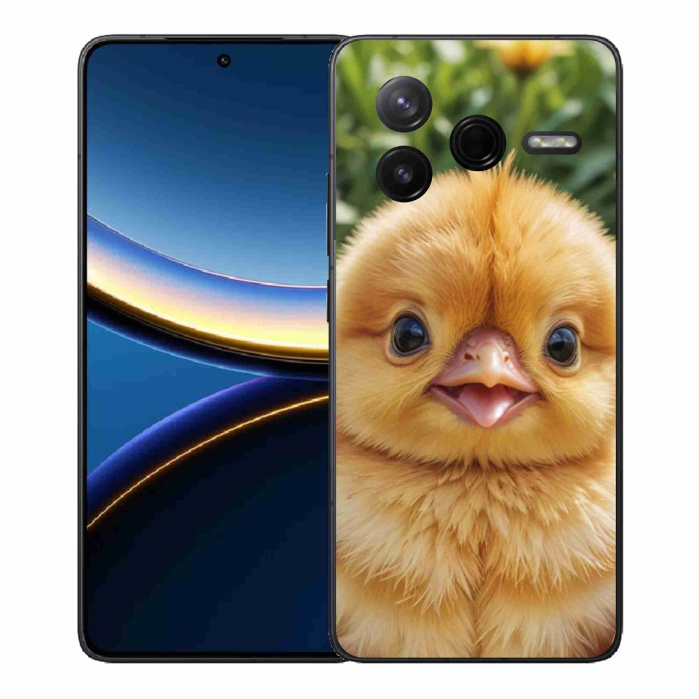 Gélový kryt mmCase na Xiaomi Poco F7 Pro - veselé kuriatko