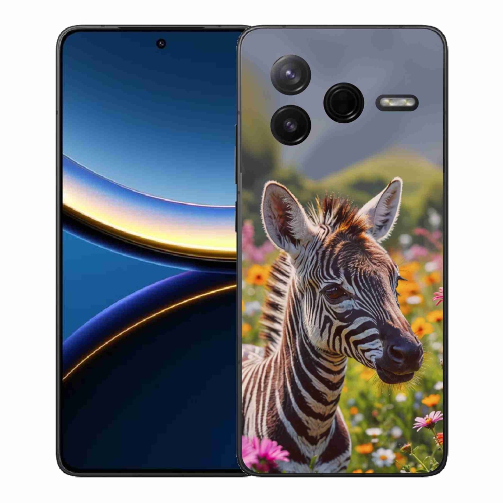 Gélový kryt mmCase na Xiaomi Poco F7 Pro - zebra na lúke