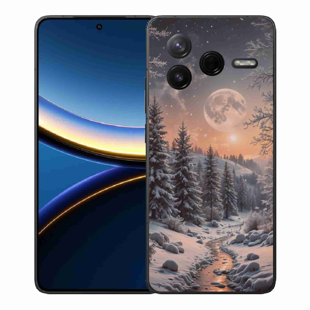 Gélový kryt mmCase na Xiaomi Poco F7 Pro - zimná krajina 2