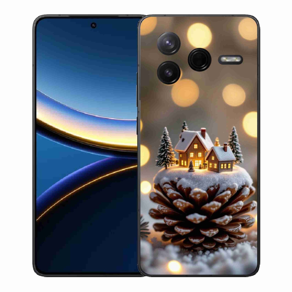Gélový kryt mmCase na Xiaomi Poco F7 Pro - zimná dedinka