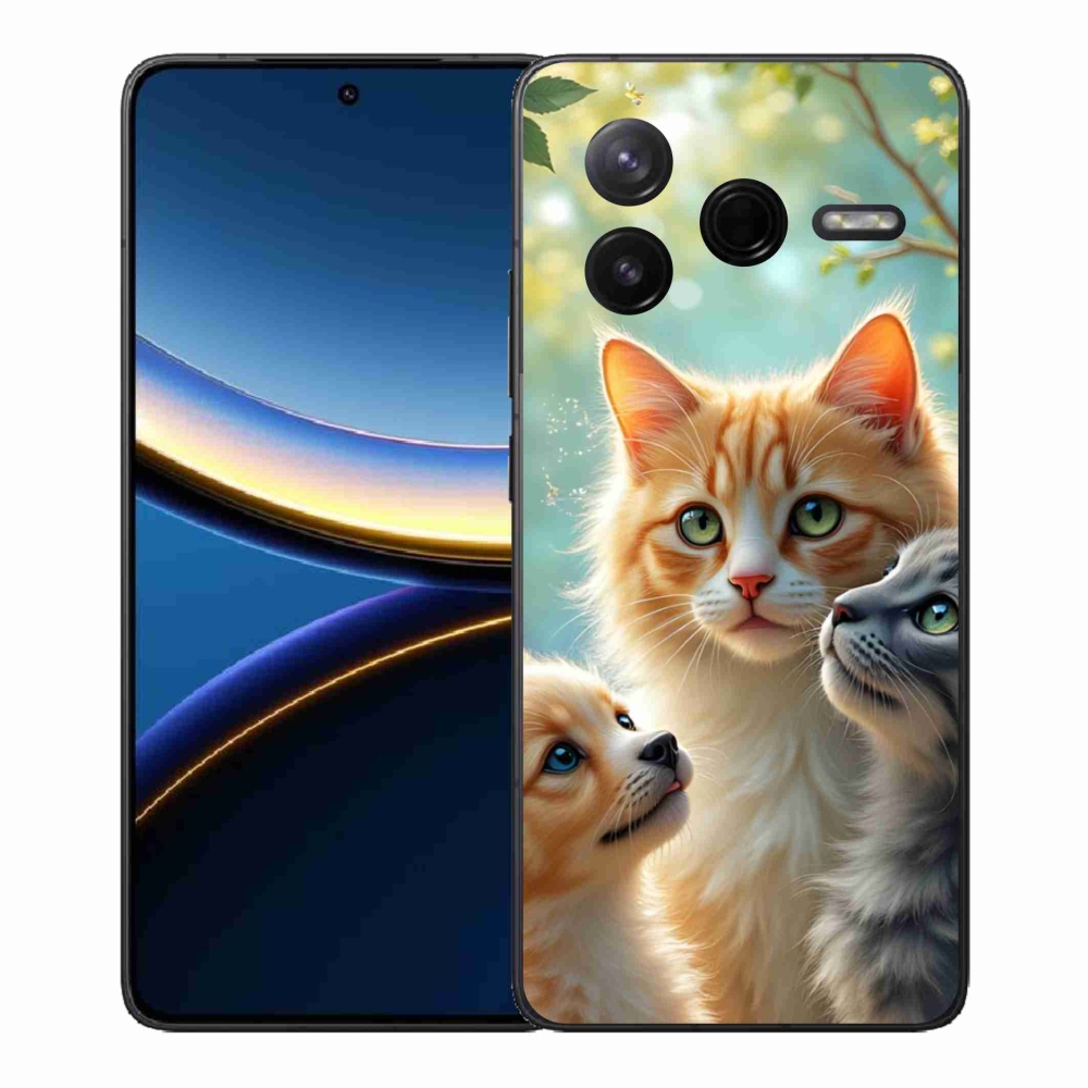 Gélový kryt mmCase na Xiaomi Poco F7 Pro - zvieracie priateľstvo 2