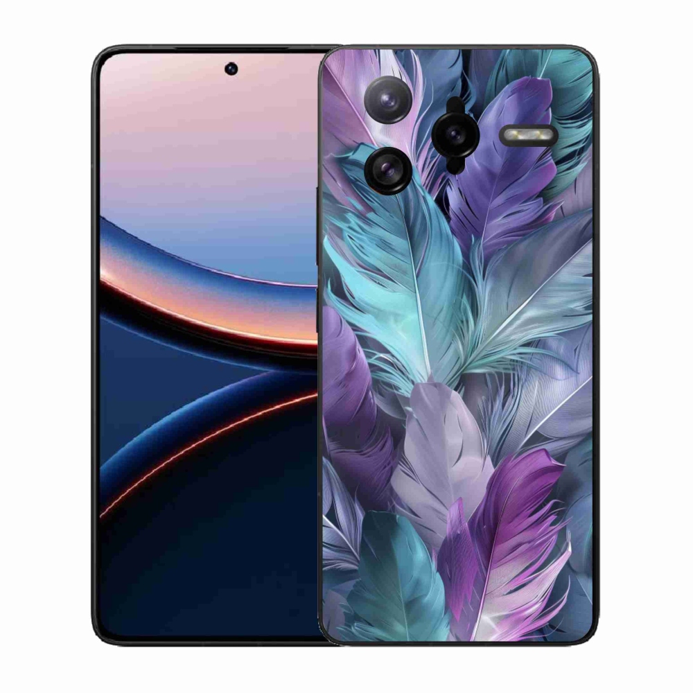 Gélový kryt mmCase na Xiaomi Poco F7 Ultra - farebné perie 2