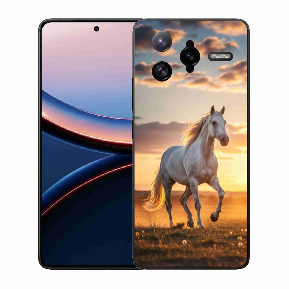 Gélový kryt mmCase na Xiaomi Poco F7 Ultra - bežiaci biely kôň 2