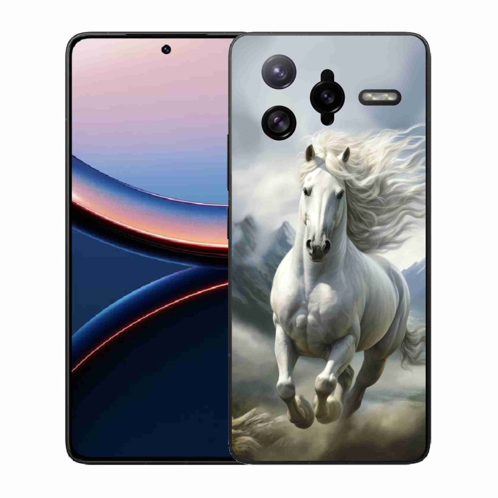 Gélový kryt mmCase na Xiaomi Poco F7 Ultra - bežiaci biely kôň 3