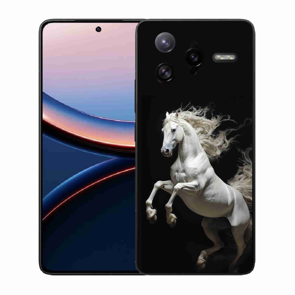 Gélový kryt mmCase na Xiaomi Poco F7 Ultra - biely kôň 4