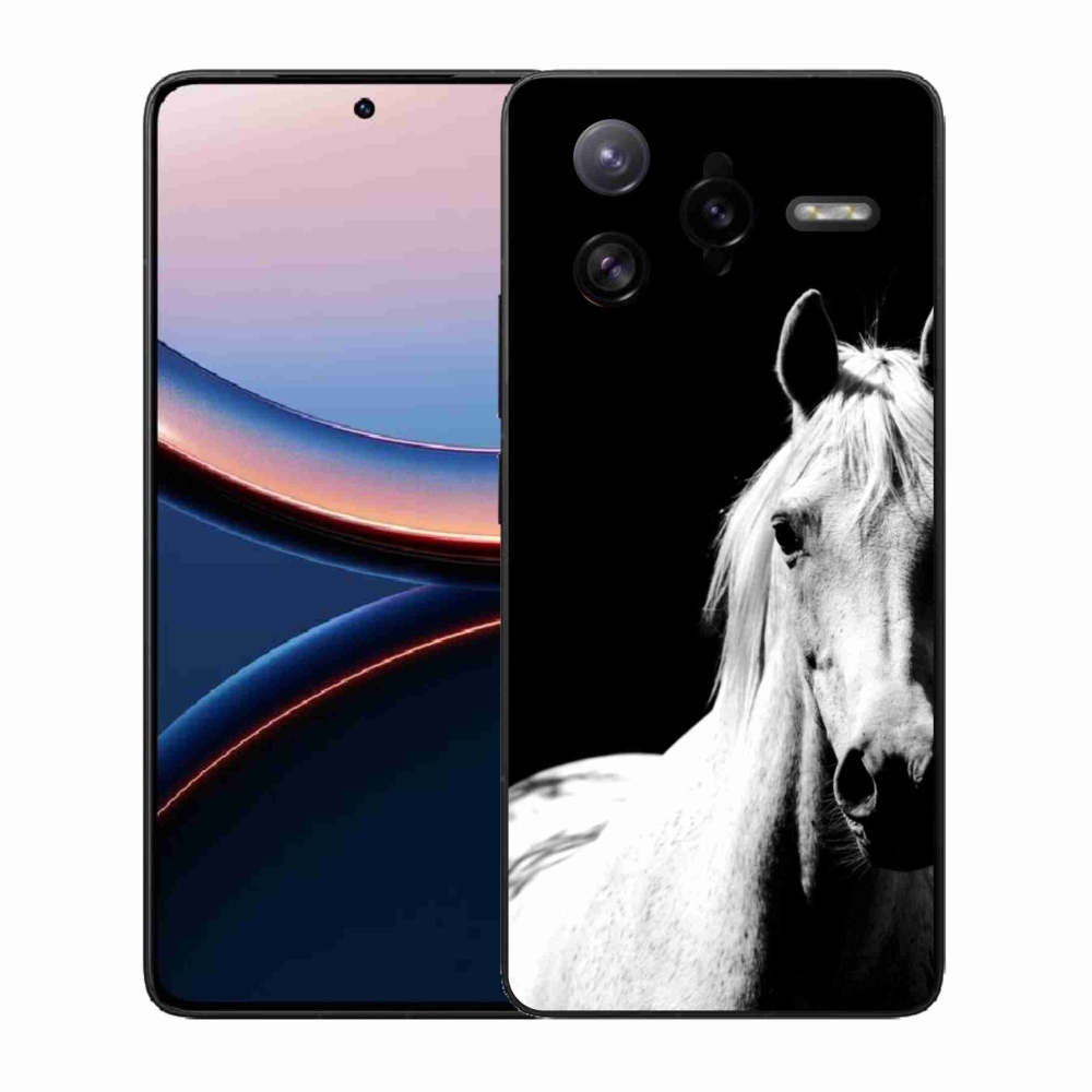 Gélový kryt mmCase na Xiaomi Poco F7 Ultra - biely kôň 5