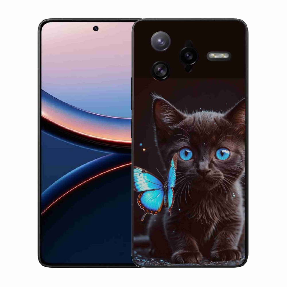 Gélový kryt mmCase na Xiaomi Poco F7 Ultra - čierne mačiatko 3