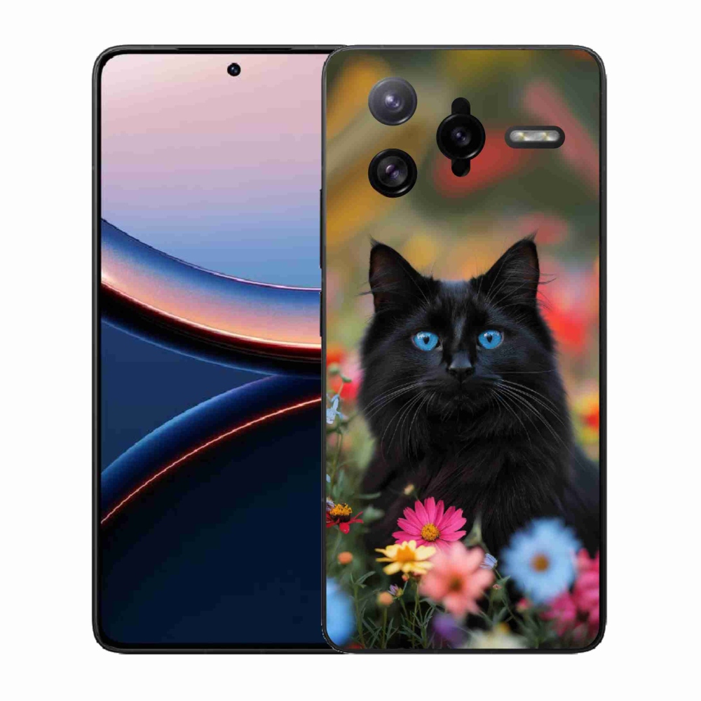 Gélový kryt mmCase na Xiaomi Poco F7 Ultra - čierne mačiatko 4