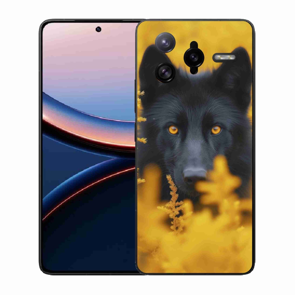 Gélový kryt mmCase na Xiaomi Poco F7 Ultra - čierny vlk 2