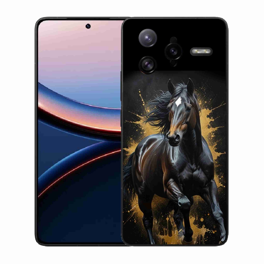 Gélový kryt mmCase na Xiaomi Poco F7 Ultra - elegantný čierny žrebec