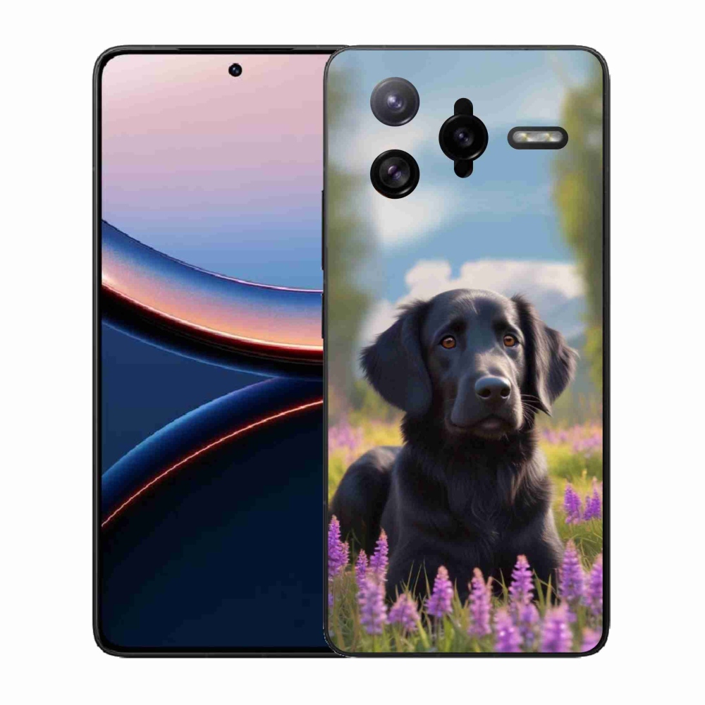 Gélový kryt mmCase na Xiaomi Poco F7 Ultra - elegantný čierny retriever