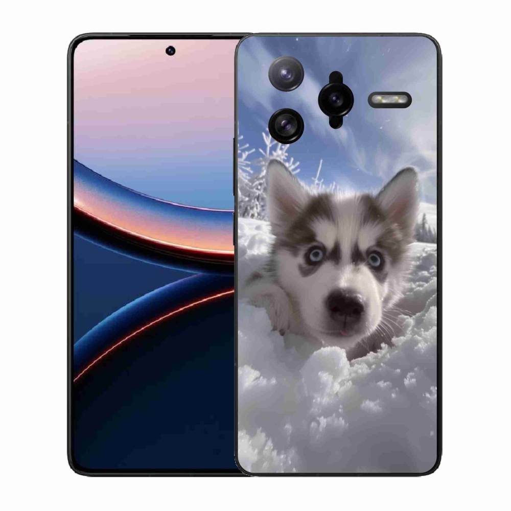 Gélový kryt mmCase na Xiaomi Poco F7 Ultra - husky v snehu
