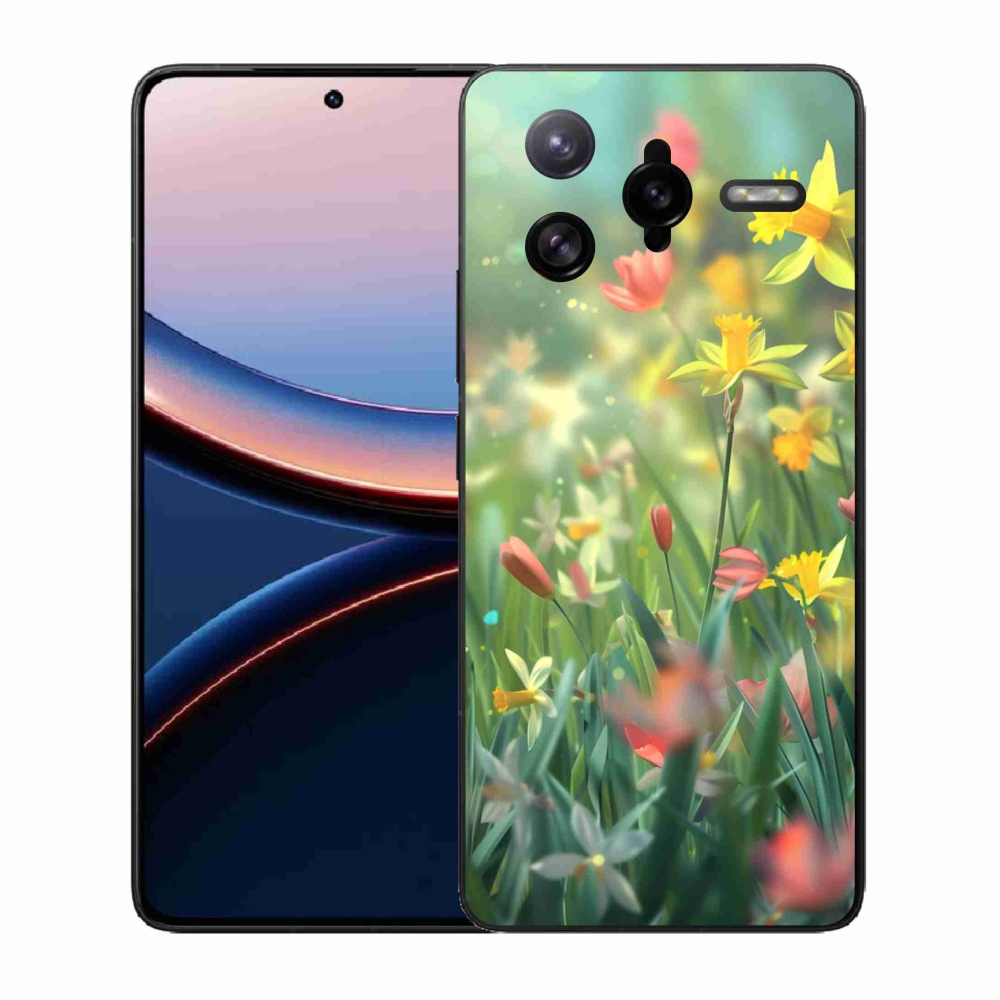 Gélový kryt mmCase na Xiaomi Poco F7 Ultra - jarné kvety