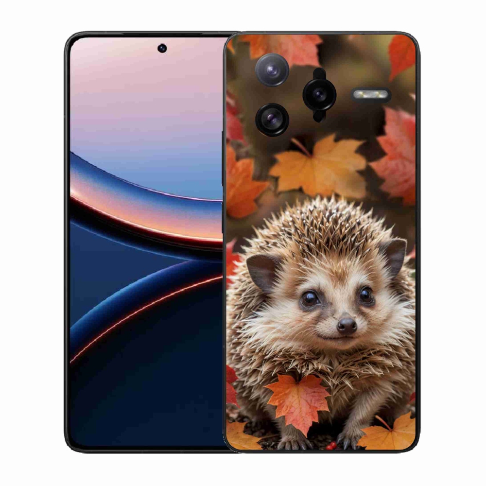 Gélový kryt mmCase na Xiaomi Poco F7 Ultra - ježko v lístia
