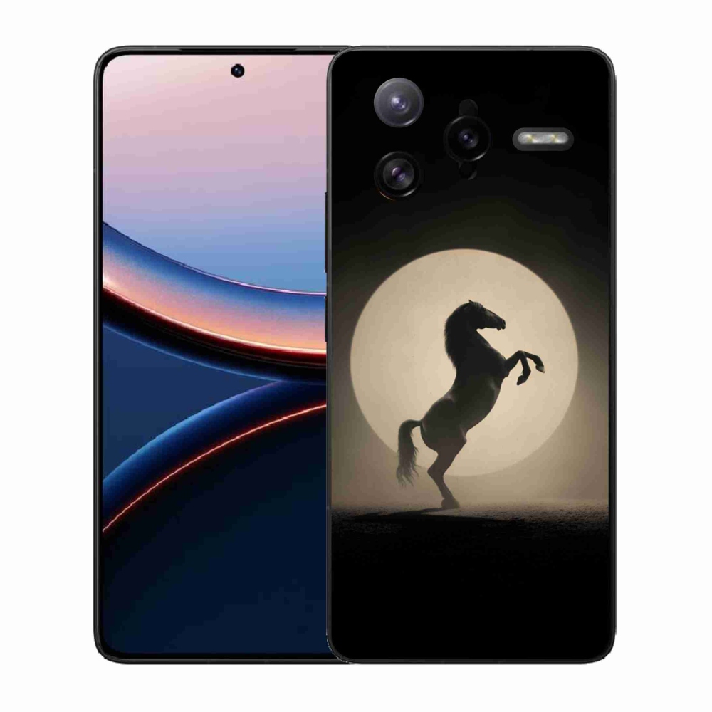 Gélový kryt mmCase na Xiaomi Poco F7 Ultra - kôň v siluete