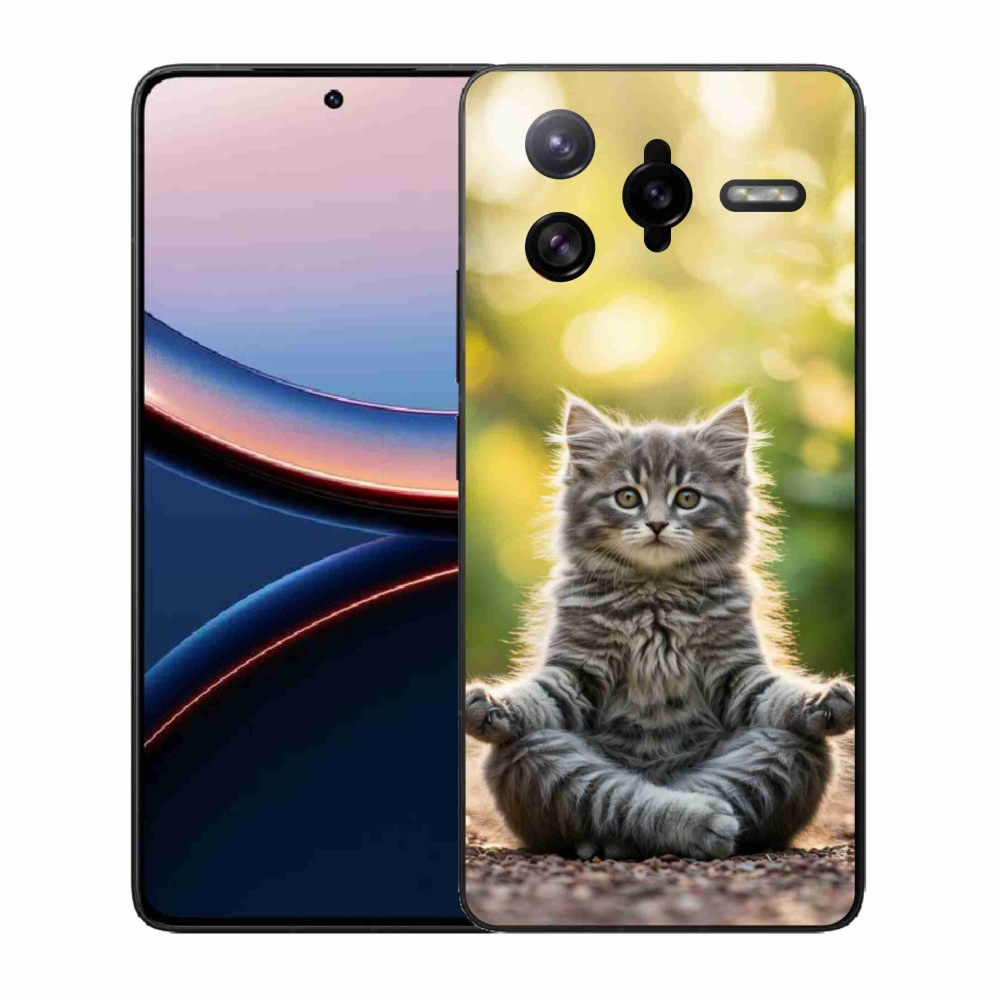 Gélový kryt mmCase na Xiaomi Poco F7 Ultra - meditujúce mačiatko