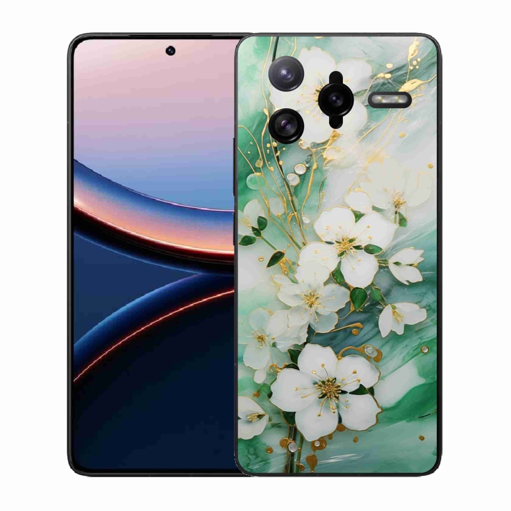 Gélový kryt mmCase na Xiaomi Poco F7 Ultra - nežné kvety