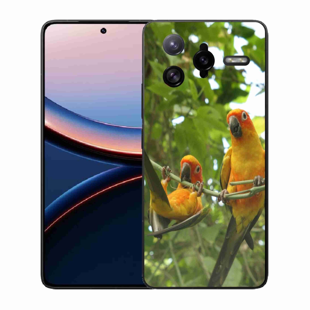 Gélový kryt mmCase na Xiaomi Poco F7 Ultra - papagáje aratingy