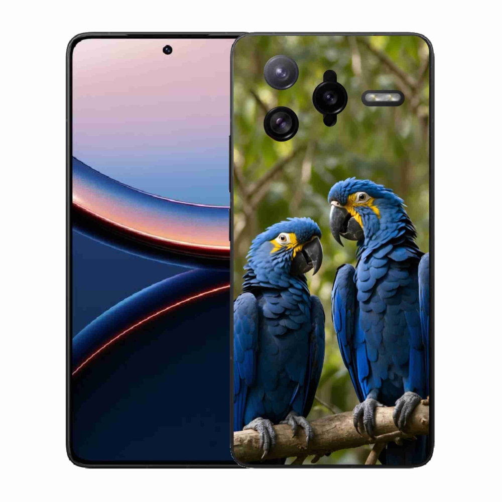 Gélový kryt mmCase na Xiaomi Poco F7 Ultra - papagájové duo