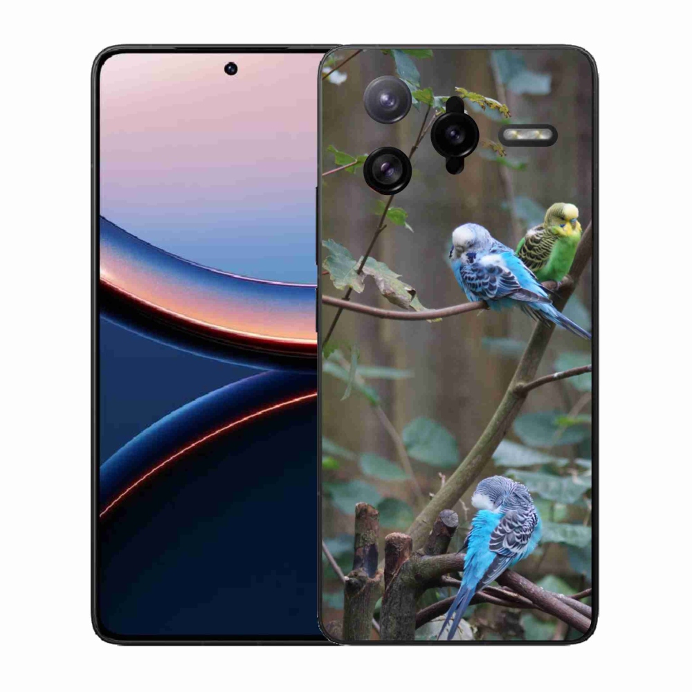 Gélový kryt mmCase na Xiaomi Poco F7 Ultra - papagáje na vetve
