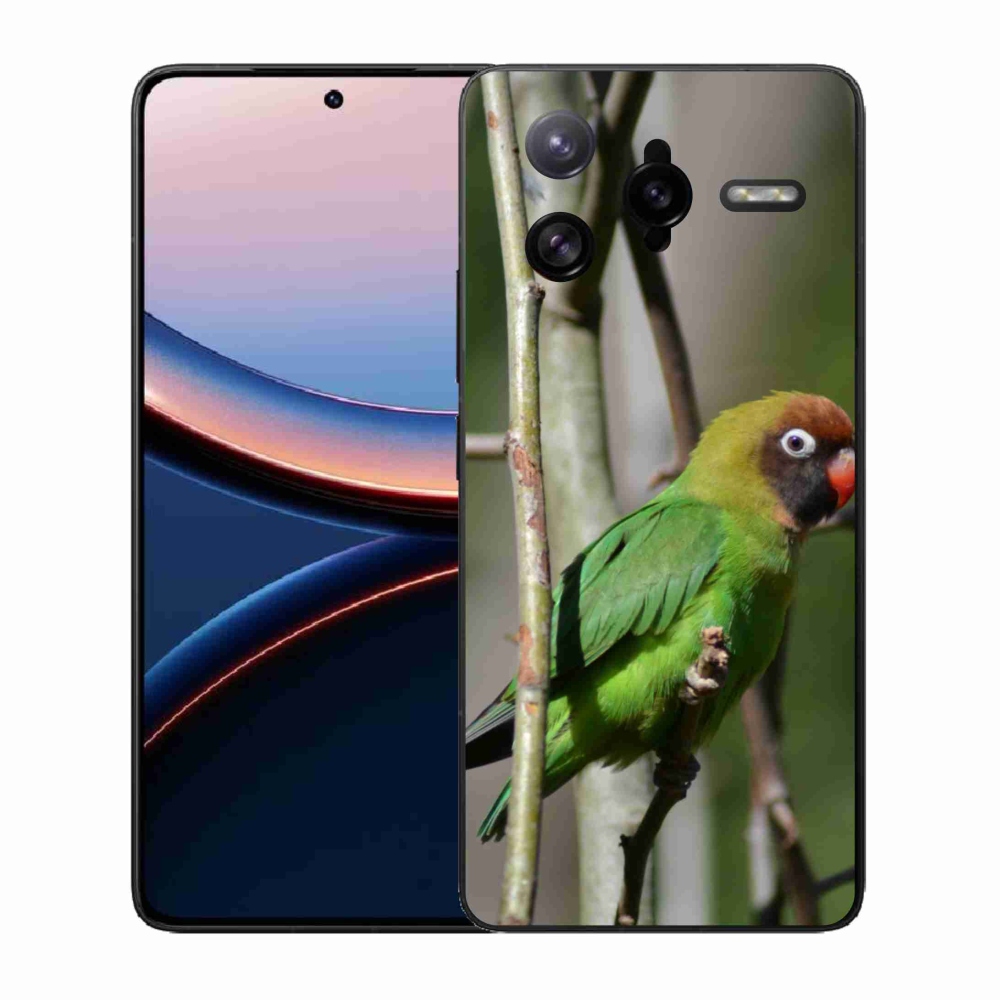 Gélový kryt mmCase na Xiaomi Poco F7 Ultra - papagáj agapornis