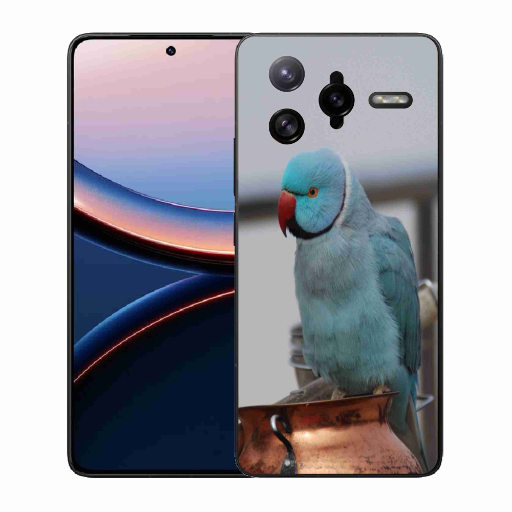 Gélový kryt mmCase na Xiaomi Poco F7 Ultra - papagáj Alexandr modrý