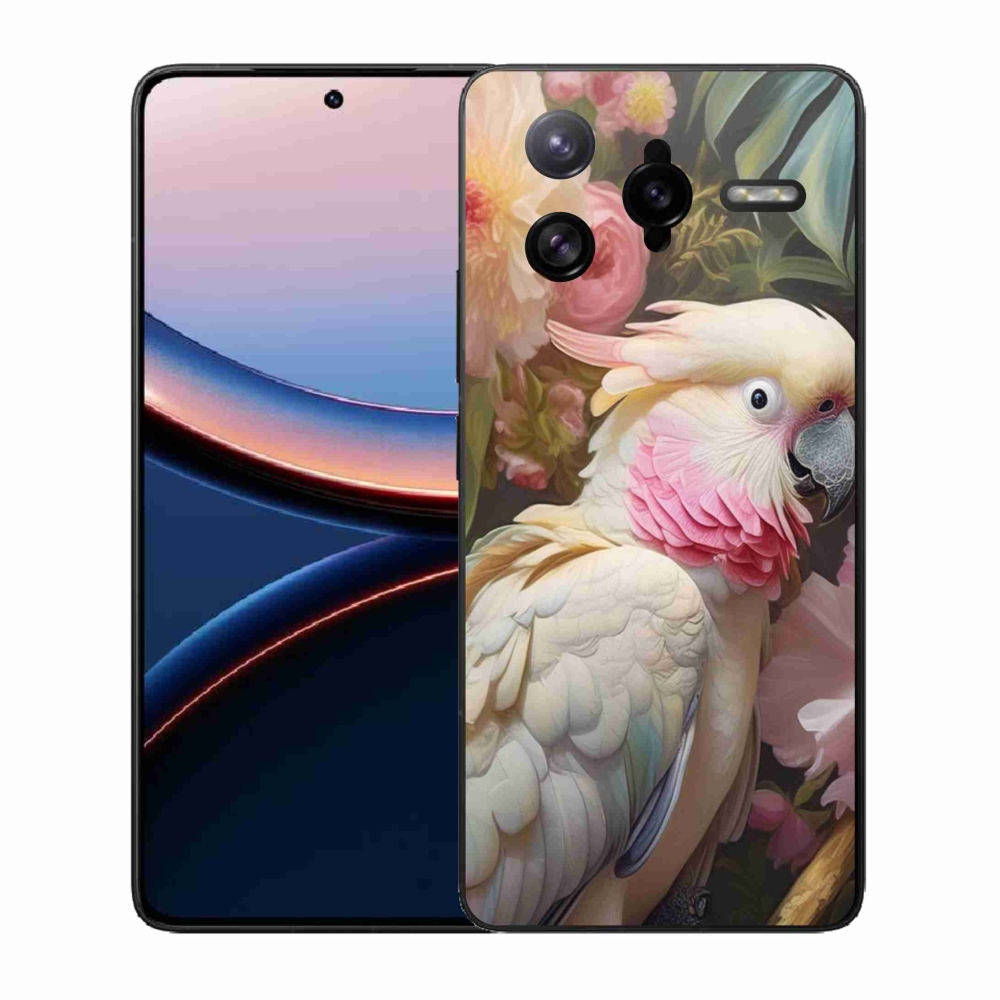 Gélový kryt mmCase na Xiaomi Poco F7 Ultra - papagáj kakadu ružový 2