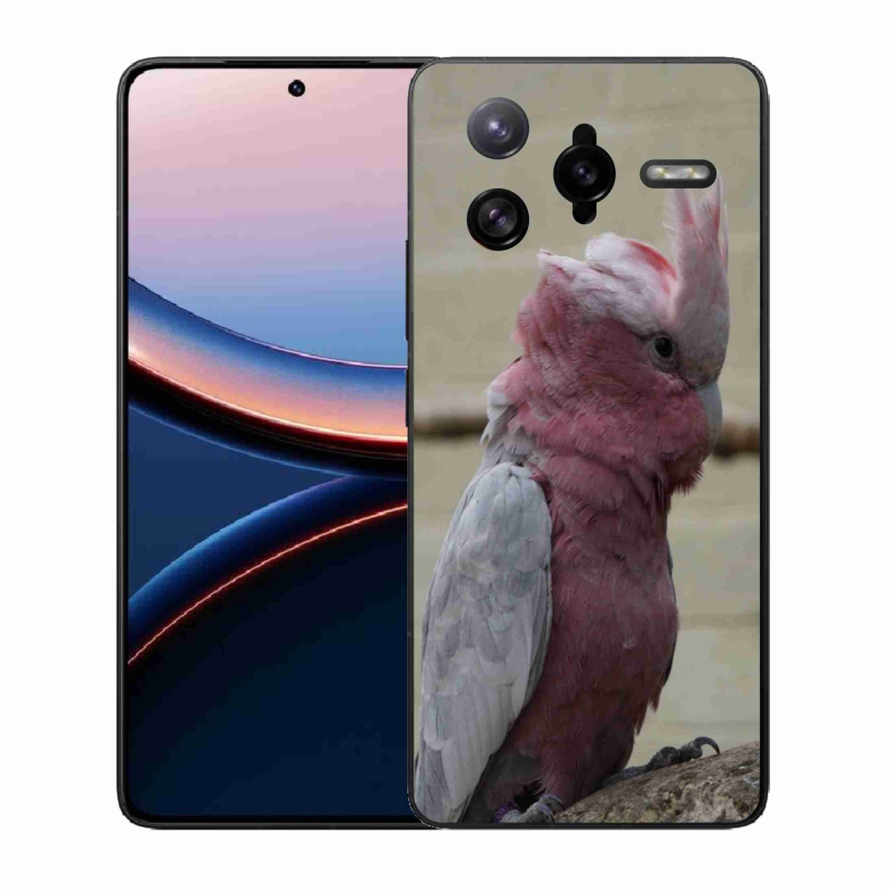 Gélový kryt mmCase na Xiaomi Poco F7 Ultra - papagáj kakadu ružový