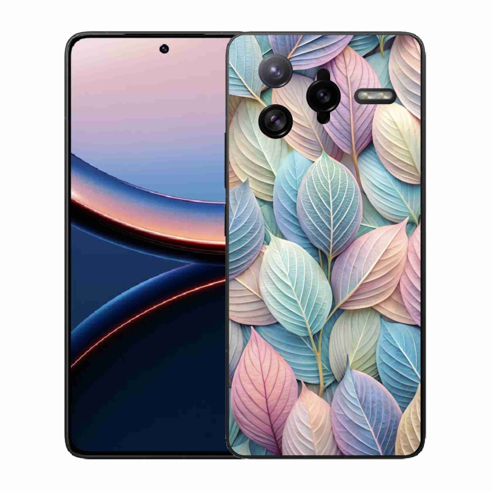 Gélový kryt mmCase na Xiaomi Poco F7 Ultra - pastelové listy