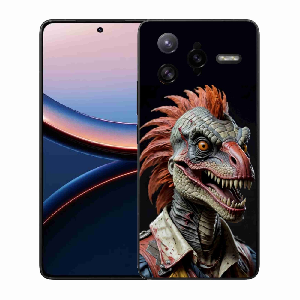 Gélový kryt mmCase na Xiaomi Poco F7 Ultra - punk dinosaurus