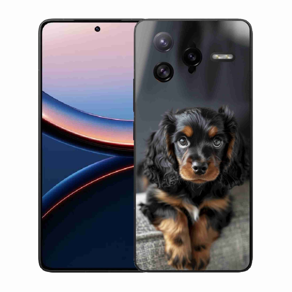 Gélový kryt mmCase na Xiaomi Poco F7 Ultra - roztomilý dlhosrstý jazvečík