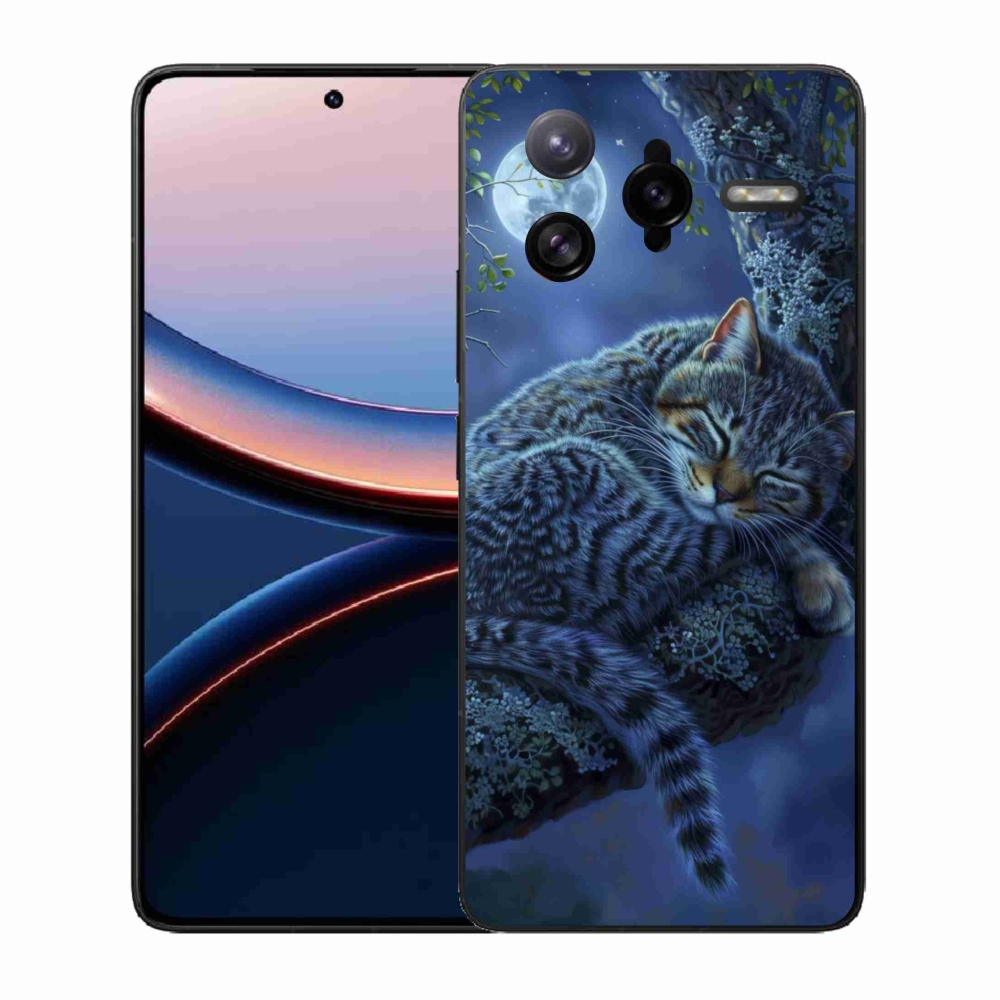 Gélový kryt mmCase na Xiaomi Poco F7 Ultra - spiaca mačka