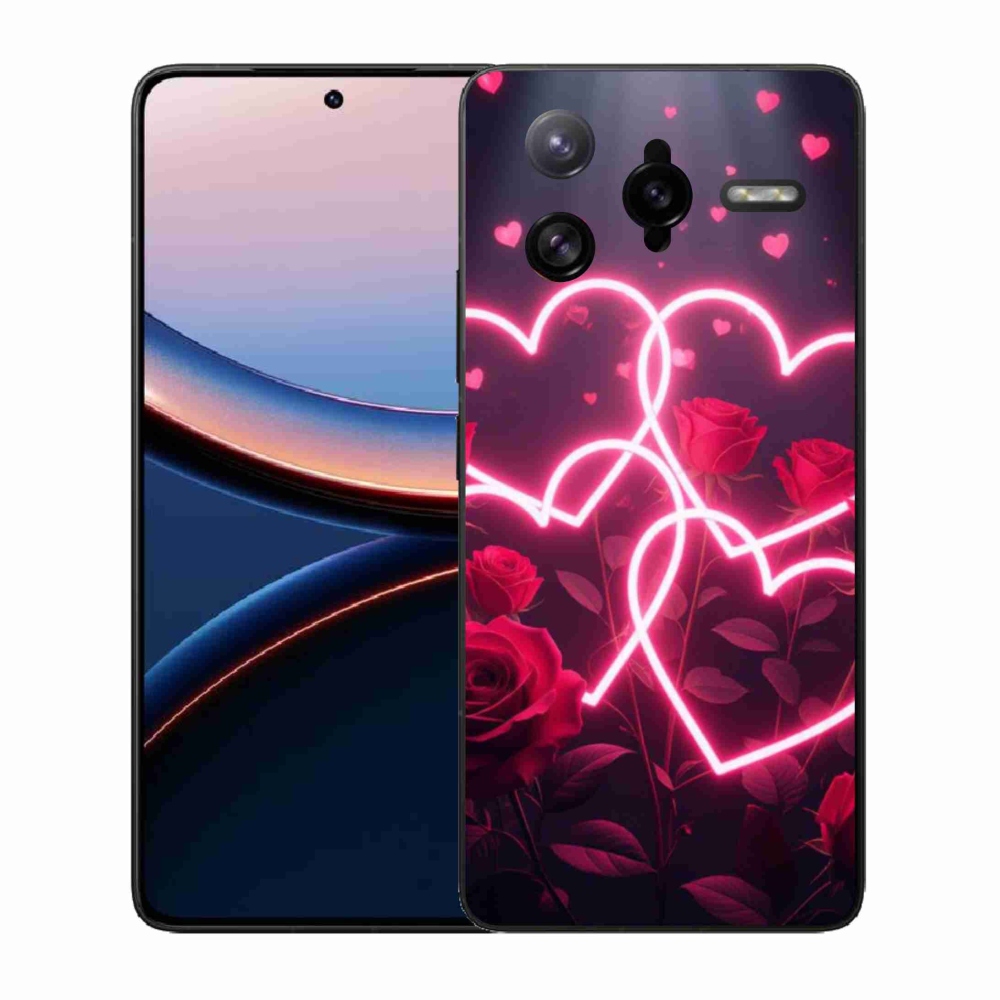 Gélový kryt mmCase na Xiaomi Poco F7 Ultra - srdce lásky