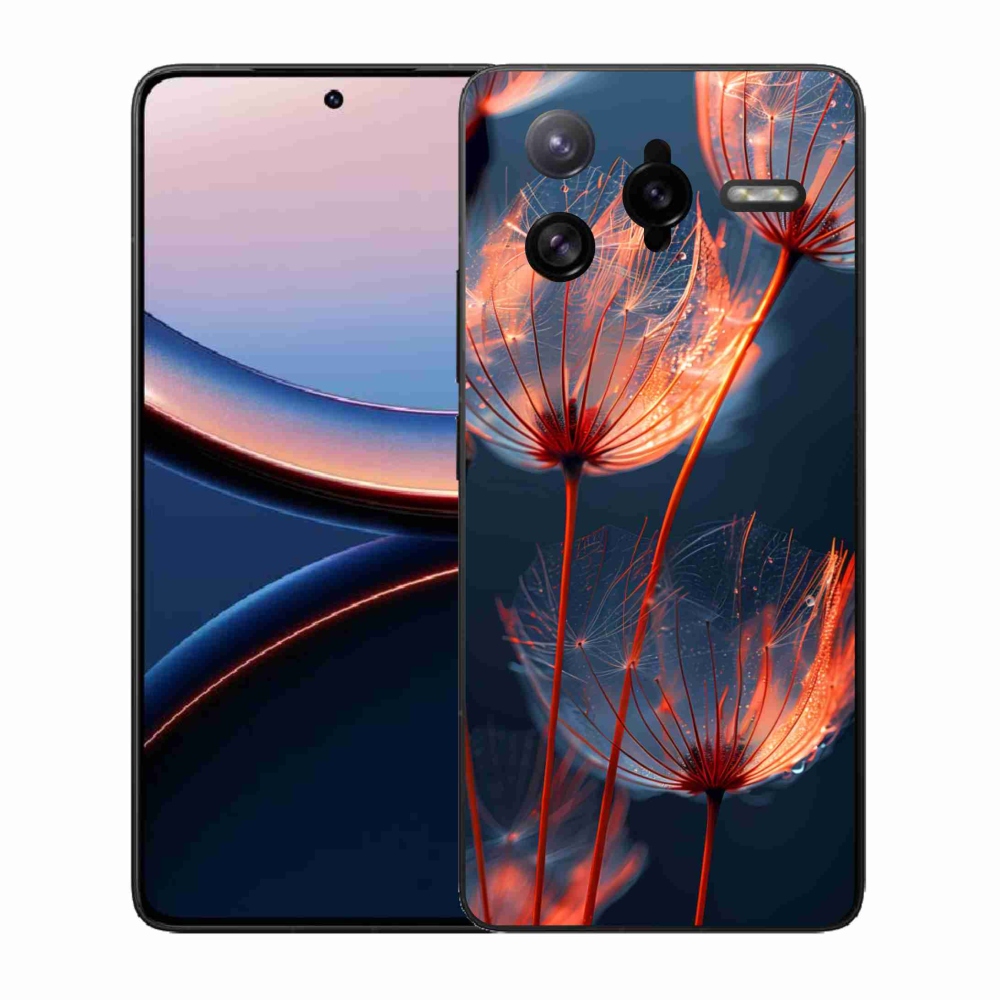 Gélový kryt mmCase na Xiaomi Poco F7 Ultra - svetielkujúce páperie