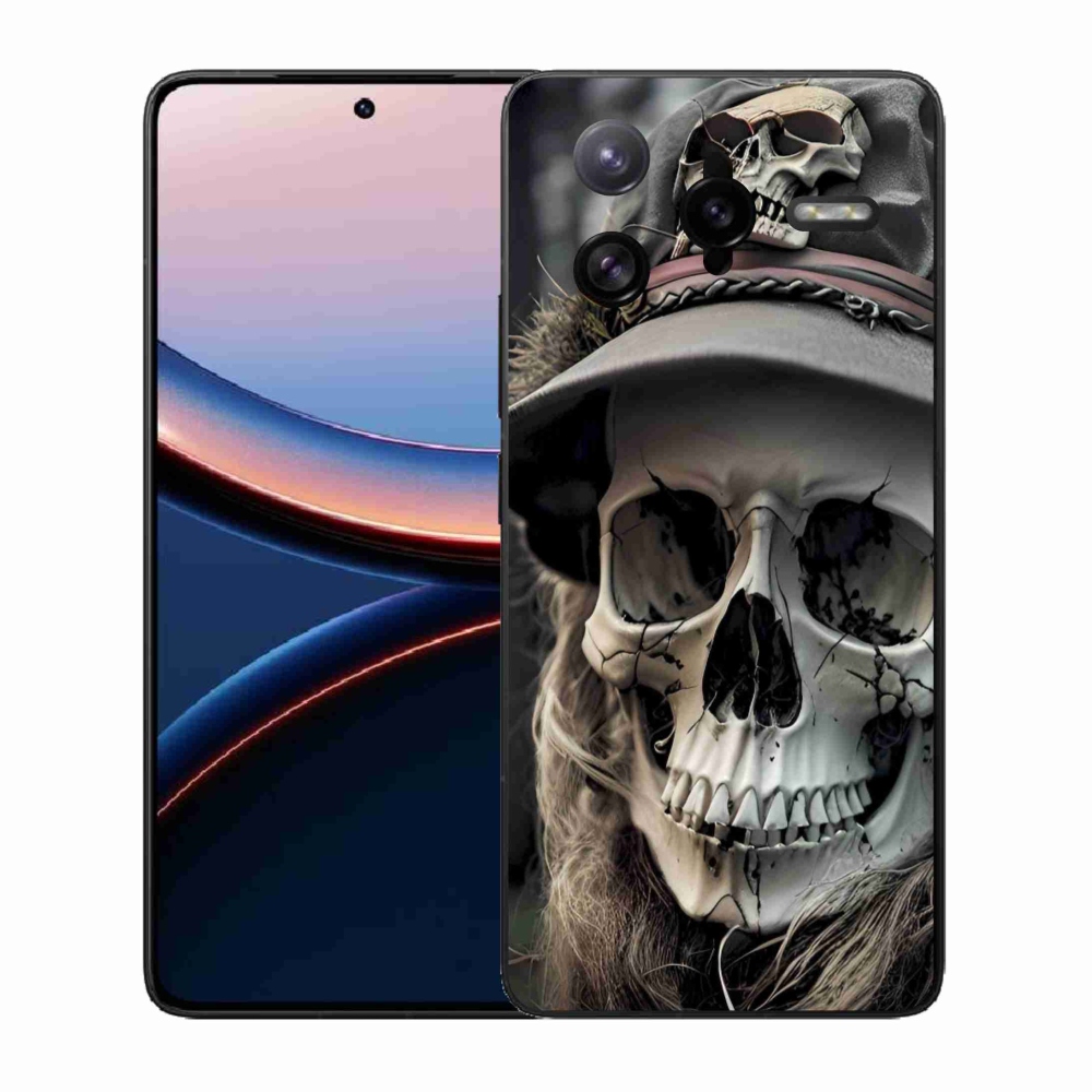 Gélový kryt mmCase na Xiaomi Poco F7 Ultra - temná lebka