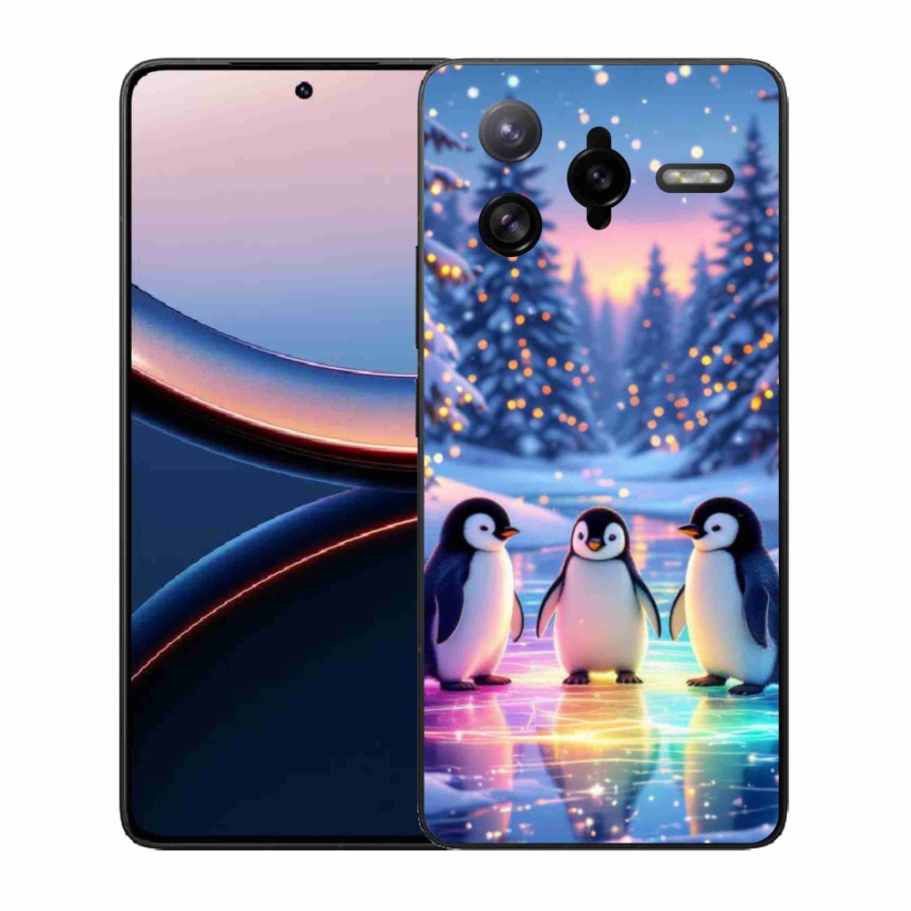 Gélový kryt mmCase na Xiaomi Poco F7 Ultra - tučniaky