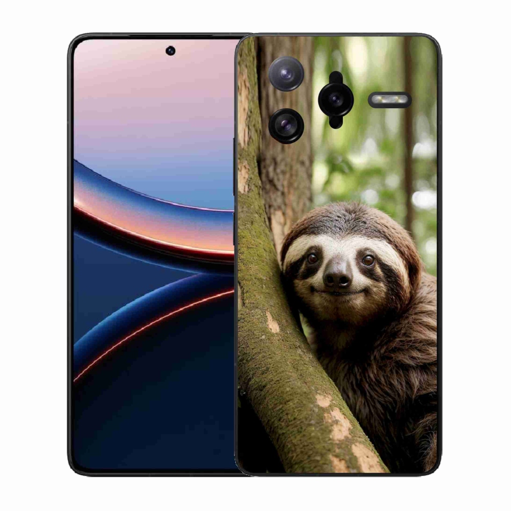 Gélový kryt mmCase na Xiaomi Poco F7 Ultra - usmievavý leňochod