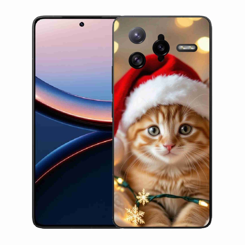 Gélový kryt mmCase na Xiaomi Poco F7 Ultra - vianočné mačiatko