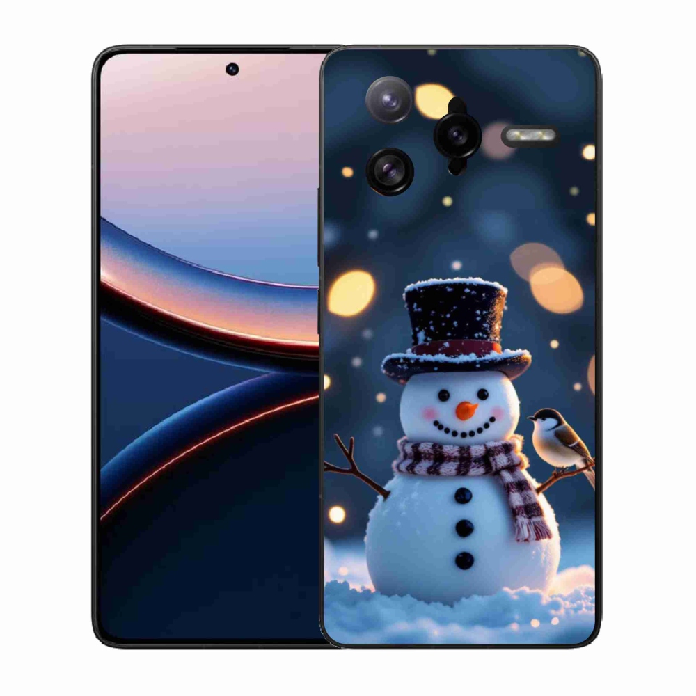 Gélový kryt mmCase na Xiaomi Poco F7 Ultra - vianočný snehuliak