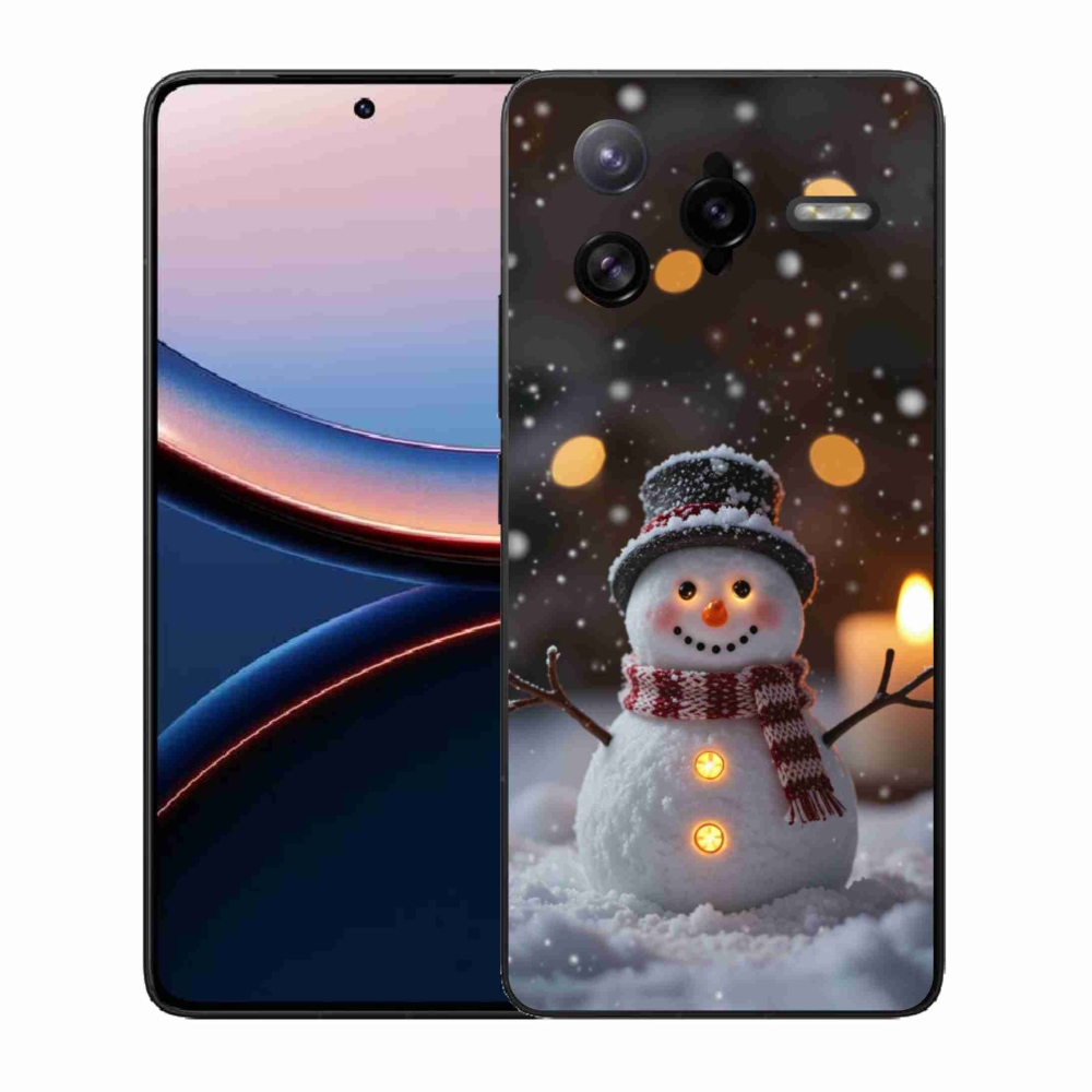 Gélový kryt mmCase na Xiaomi Poco F7 Ultra - veselý snehuliak