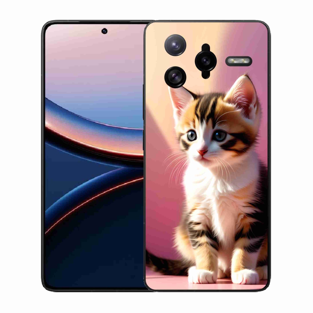 Gélový kryt mmCase na Xiaomi Poco F7 Ultra - zvedavé mačiatko 2