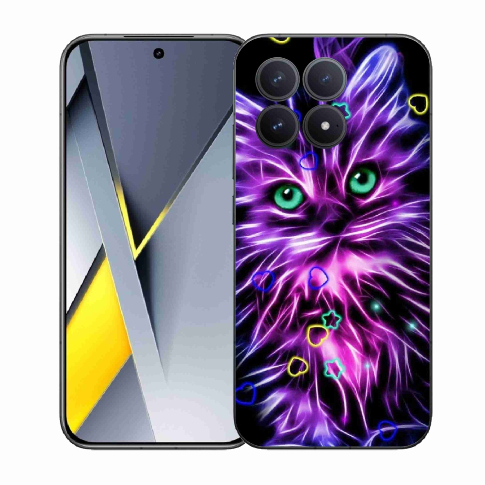 Gélový kryt mmCase na Xiaomi Poco F8 Pro - abstraktná mačka
