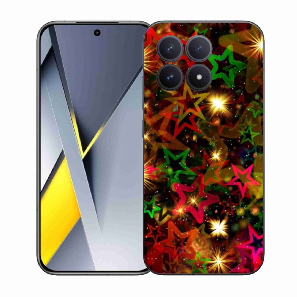 Gélový kryt mmCase na Xiaomi Poco F8 Pro - farebné hviezdičky